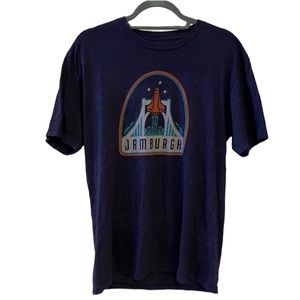 Men's Jamburgh Short Sleeve TShirt Blue Size Medium